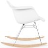 Buy Rocking Chair - Scandinavian Design - Wooden and Metal Legs - Skandiva White 61605 home delivery