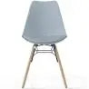 Buy Dining Chair with Cushion - Scandinavian Design and Wooden Legs - Lumi Light grey 61604 - in the EU