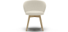 Buy Dining chair upholstered in white boucle - Seranda White 61606 in the Europe