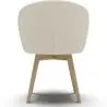 Buy Dining chair upholstered in white boucle - Seranda White 61606 - in the EU