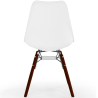 Buy Dining Chair with Cushion - Scandinavian Design and Wooden Dark Legs - Lumi White 61607 with a guarantee