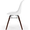 Buy Dining Chair with Cushion - Scandinavian Design and Wooden Dark Legs - Lumi White 61607 in the Europe