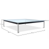 Buy Glass Coffee Table SQUAR - 80cm Steel 13299 - in the EU