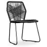 Buy Tropical Garden chair - Black Legs Black 58533 home delivery