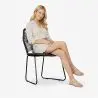 Buy Tropical Garden chair - Black Legs Black 58533 at MyFaktory
