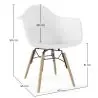 Buy Children's Chair Scandinavian Design - Wooden Legs - Skandiva White 61693 - in the EU