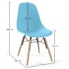 Buy Children's Chair - Scandinavian Design - Wooden Legs - Lumi Light blue 61695 with a guarantee