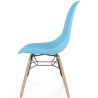 Buy Children's Chair - Scandinavian Design - Wooden Legs - Lumi Light blue 61695 in the Europe