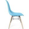 Buy Children's Chair - Scandinavian Design - Wooden Legs - Lumi Light blue 61695 home delivery