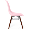 Buy Children Chair - Scandinavian Design - Dark Wooden Legs - Lumi Pink 61699 - in the EU
