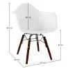 Buy Children Chair - Scandinavian Design - Dark Wooden Legs - Skandiva White 61703 - in the EU