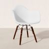 Buy Children's Chair - Scandinavian Design - Dark Wooden Legs - Skandiva White 61703 - prices