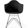 Buy Dining Chair - Scandinavian Design and Black Metal Legs - Skandiva Black 61726 - in the EU