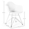 Buy Dining Chair - Scandinavian Design and Metal Legs - Skandiva White 61727 with a guarantee