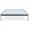 Buy Glass Coffee Table SQUAR - 70cm Steel 13298 - prices