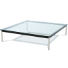 Buy Glass Coffee Table SQUAR - 70cm Steel 13298 in the Europe
