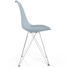 Buy Dining Chair with Cushion - Scandinavian Design and Metal Legs - Lumi Light grey 61728 home delivery