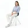 Buy Dining Chair with Cushion - Scandinavian Design and Metal Legs - Lumi Light grey 61728 at MyFaktory