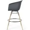 Buy Bar Stool - Scandinavian Style - Natural Wood Legs - Miscel Dark grey 61732 in the Europe