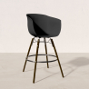 Buy Bar Stool - Scandinavian Style - Dark Wood Legs - Nubre Pastel blue 61733 in the Europe