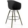 Buy Bar Stool - Scandinavian Style - Dark Wood Legs - Nubre Pastel blue 61733 - prices