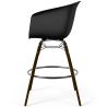 Buy Bar Stool - Scandinavian Style - Dark Wood Legs - Nubre Black 61733 in the Europe