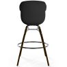 Buy Bar Stool - Scandinavian Style - Dark Wood Legs - Nubre Black 61733 home delivery