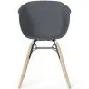 Buy Dining Chair - Scandinavian Style - Natural Wood Legs - Mangri Dark grey 61734 - in the EU