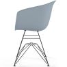 Buy Dining Chair - Scandinavian Style - Black Legs - Mangri Light grey 61731 in the Europe