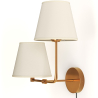 Buy Golden Wall Lamp with Cable and Two Shades - Glowena Cream 61743 in the Europe