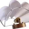 Buy Wall Lamp with Fabric Shade and Aged Gold Structure - Gildora White 61744 in the Europe