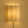 Buy Wall Lamp with Fabric Shade and Aged Gold Structure - Gildora White 61744 - prices