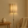 Buy Wall Lamp with Fabric Shade and Aged Gold Structure - Gildora White 61744 in the Europe