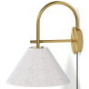 Buy Vintage Gold Wall Lamp with Plug and Switch - Lumella Brass 61745 - in the EU