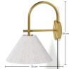 Buy Vintage Gold Wall Lamp with Plug and Switch - Lumella Brass 61745 in the Europe