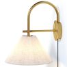Buy Vintage Gold Wall Lamp with Plug and Switch - Lumella Brass 61745 at MyFaktory