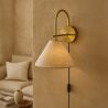 Buy Vintage Gold Wall Lamp with Plug and Switch - Lumella Brass 61745 in the Europe