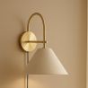 Buy Vintage Gold Wall Lamp with Plug and Switch - Lumella Brass 61745 - prices