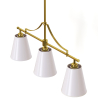 Buy Aged Gold Metal Ceiling Pendant Lamp with 3 Shades - Emberlux Gold 61736 - prices