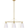 Buy Aged Gold Metal Ceiling Pendant Lamp with 3 Shades - Emberlux Gold 61736 in the Europe