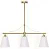 Buy Aged Gold Metal Ceiling Pendant Lamp with 3 Shades - Emberlux Gold 61736 - in the EU