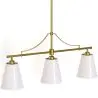 Buy Aged Gold Metal Ceiling Pendant Lamp with 3 Shades - Emberlux Gold 61736 - in the EU