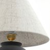 Buy Vintage Table Lamp - Ceramic Base and Fabric Shade - Goldina Black 61737 - in the EU