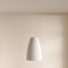 Buy Pendant lamp - Minimalist design - Stone-effect finish - Sinur I White 61738 at MyFaktory
