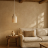 Buy Pendant lamp - Minimalist design - Stone-effect finish - Sinur II White 61739 - in the EU
