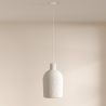 Buy Pendant lamp - Minimalist design - Stone-effect finish - Sinur II White 61739 - prices