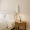 Buy Pendant lamp - Minimalist design - Stone-effect finish - Sinur III White 61740 home delivery