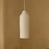 Buy Pendant lamp - Minimalist design - Stone-effect finish - Sinur III White 61740 - prices
