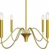 Buy Gold 6-Arm Pendant Lamp – Modern Chandelier Style in Metal - Aviana Gold 61742 at MyFaktory