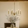 Buy Gold 6-Arm Pendant Lamp – Modern Chandelier Style in Metal - Aviana Gold 61742 in the Europe